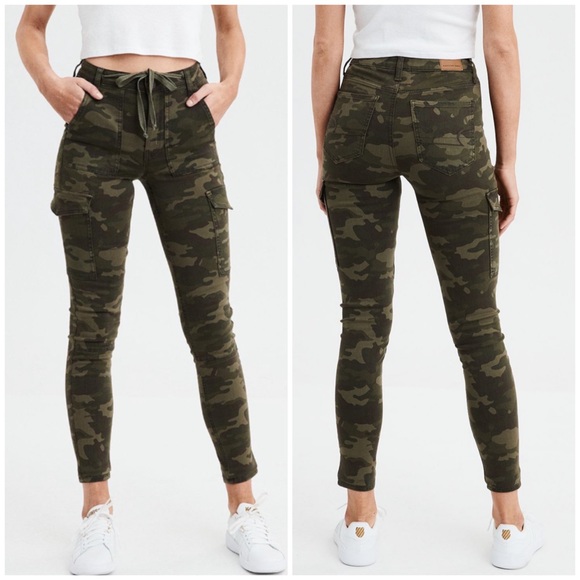 high waisted camo jeggings